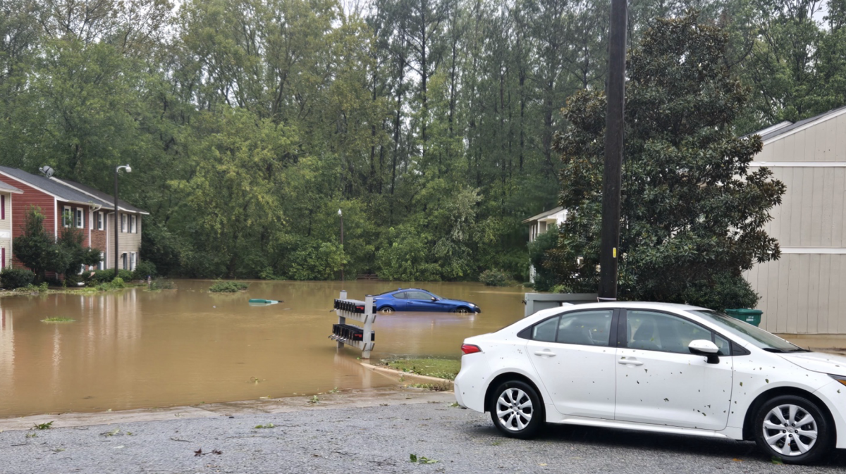 Excessive flooding in Greenwood, South Carolina, following Hurricane Helene. Photo provided by Kadence Matthews.